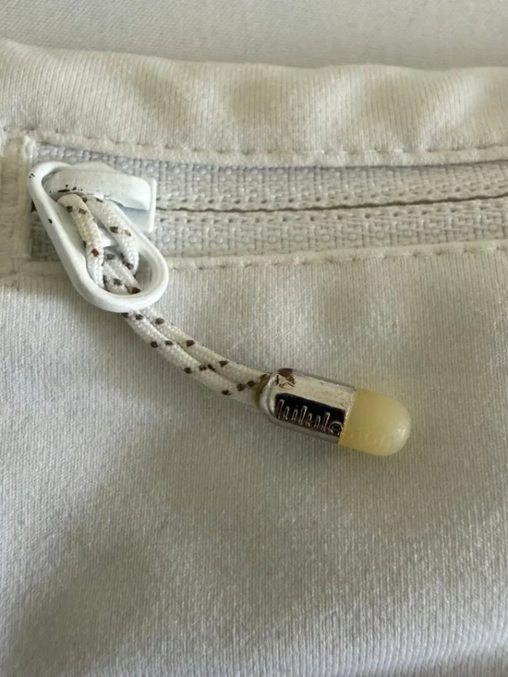 Lululemon Heathered Grey & White Lined Running Speed Shorts